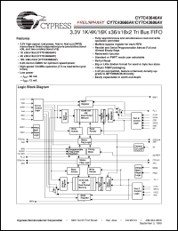 CY7C43666AV-10AC Datasheet