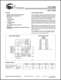 CY7C168A-45PC Datasheet