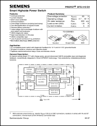 BTS410D2 Datasheet