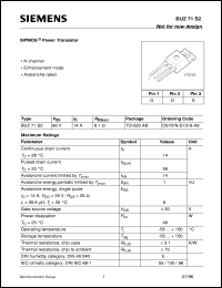 BUZ71S2 Datasheet