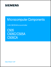 SAF-C505C-LM Datasheet