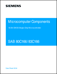 SAB83C166-5M-T3 Datasheet