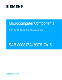 SAB80C517A-N18 Datasheet