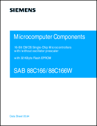 SAB88C166-5M Datasheet