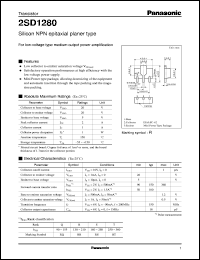 2SD1280 Datasheet