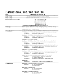 MN101C28C Datasheet
