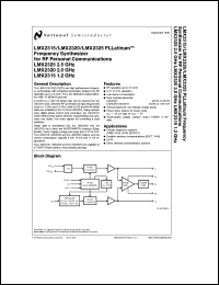 LMX2325MDC Datasheet