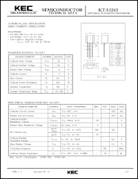 KTA1243 Datasheet